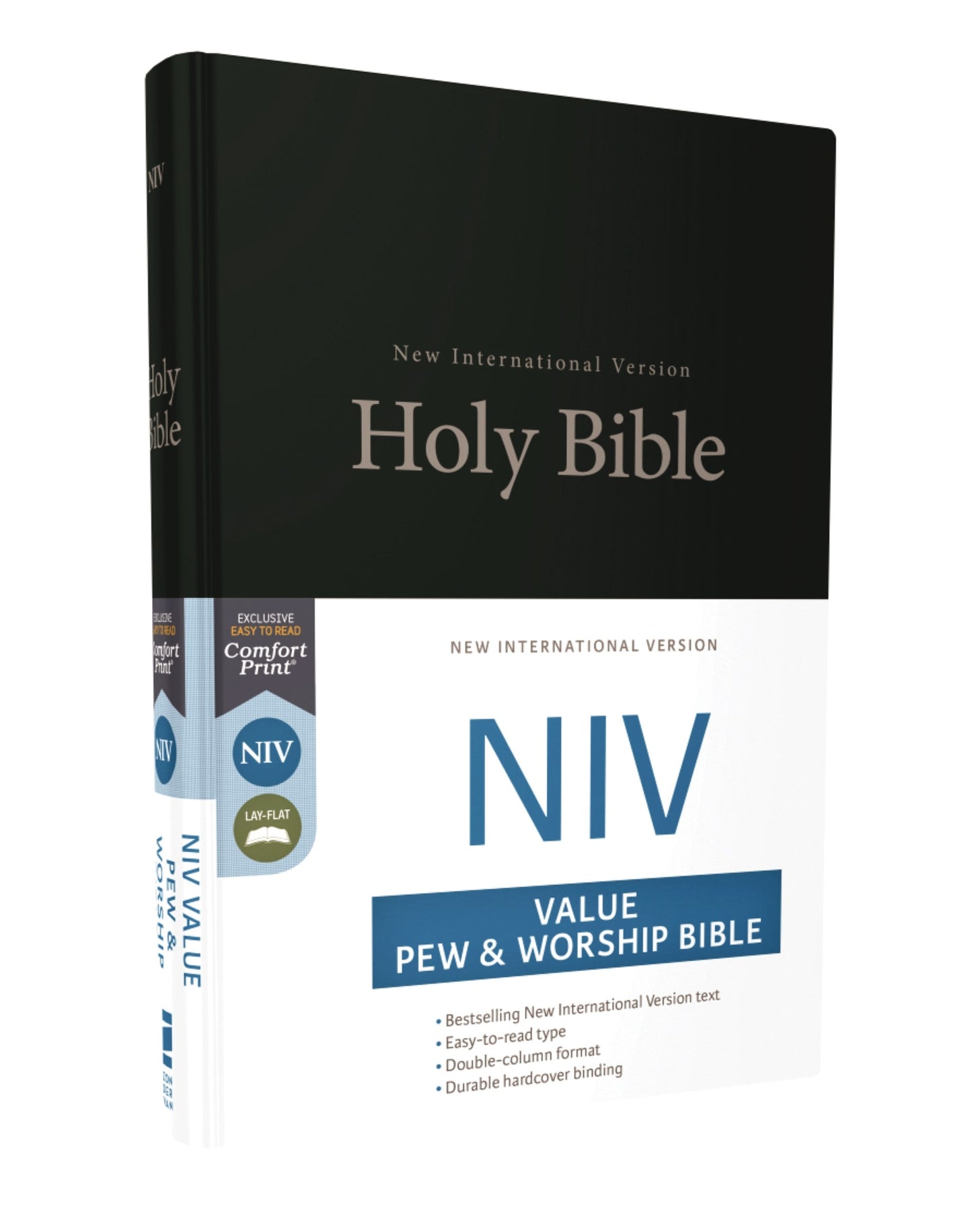 NIV Value Pew And Worship Bible-Black Hardcover
