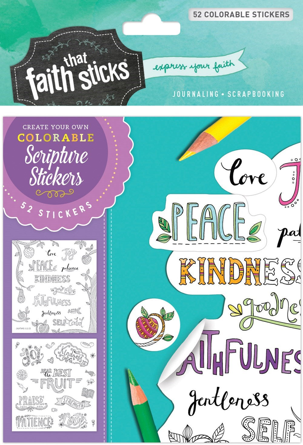 Sticker-Galatians 5:22-23 Colorable Stickers (Faith That Sticks)
