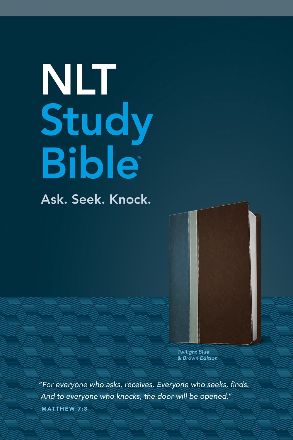 NLT Study Bible-Twilight Blue/Brown TuTone