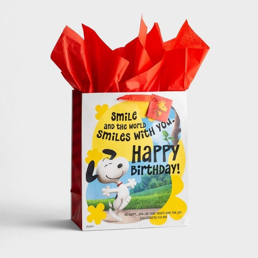 Gift Bag-Specialty-Peanuts Birthday-Ecc. 11:9-Large