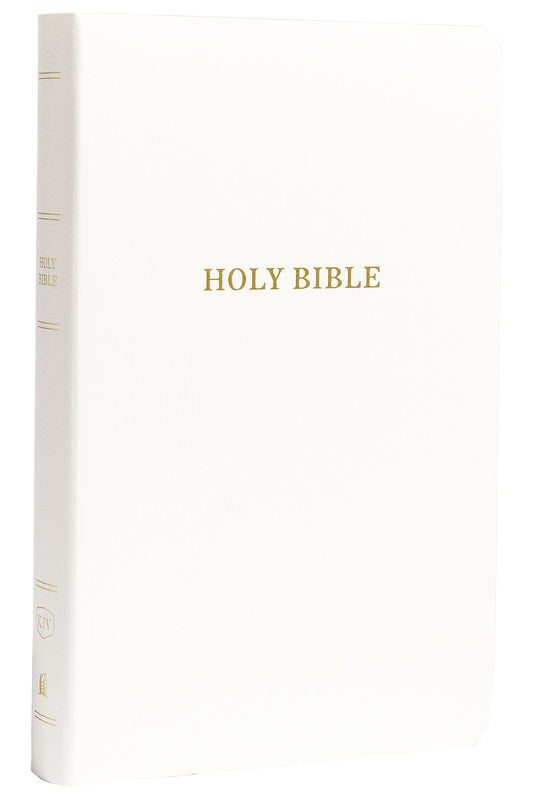 KJV Gift & Award Bible (Comfort Print)-White Leatherflex
