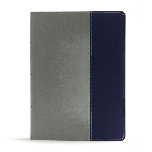 CSB Apologetics Study Bible For Students-Gray LeatherTouch/Navy Cloth