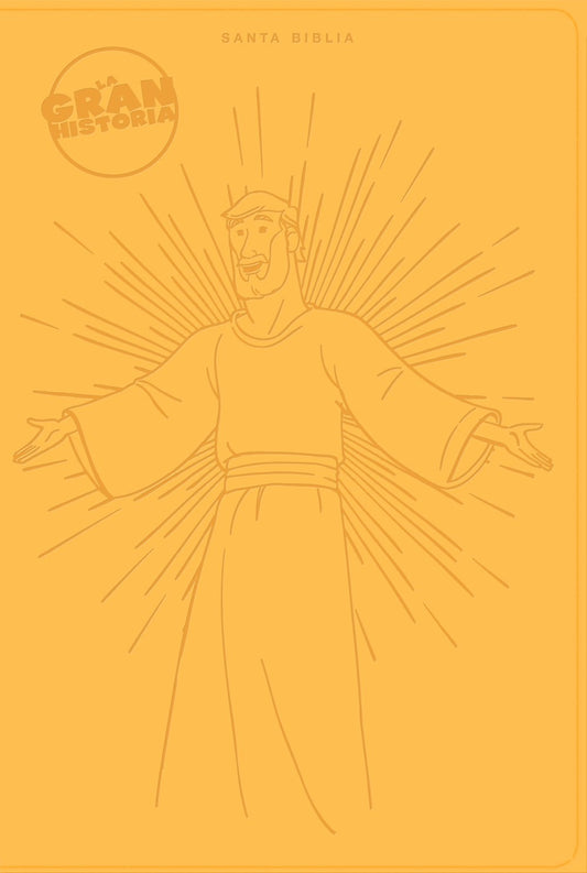 NTV Big Picture Interactive Bible (La Gran Historia: Biblia Interactiva)-Yellow LeatherTouch