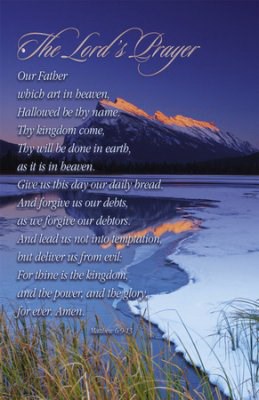 Bulletin-Lord's Prayer (Matthew 6:9-13) (Pack Of 100)