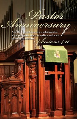 Bulletin-Pastor Anniversary: And He Himself Gave Some To Be Apostles (Matthew 28:19) (Pack Of 100)