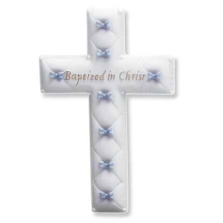 Wall Cross-Baptism-Boy (6.5")