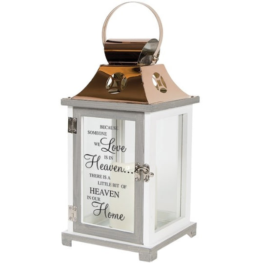 Lantern-Light The Way w/LED Candle & Timer-Heaven (13.5" x 6.25" x 6.25")