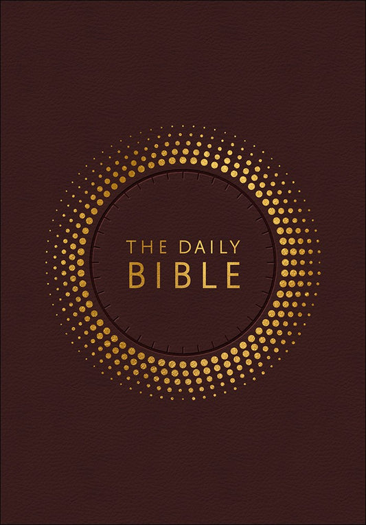 NIV The Daily Bible In Chronological Order-Burgundy Milano Softone