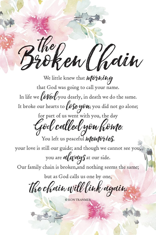 Plaque-Woodland Grace-Broken Chain  (6 x 9)
