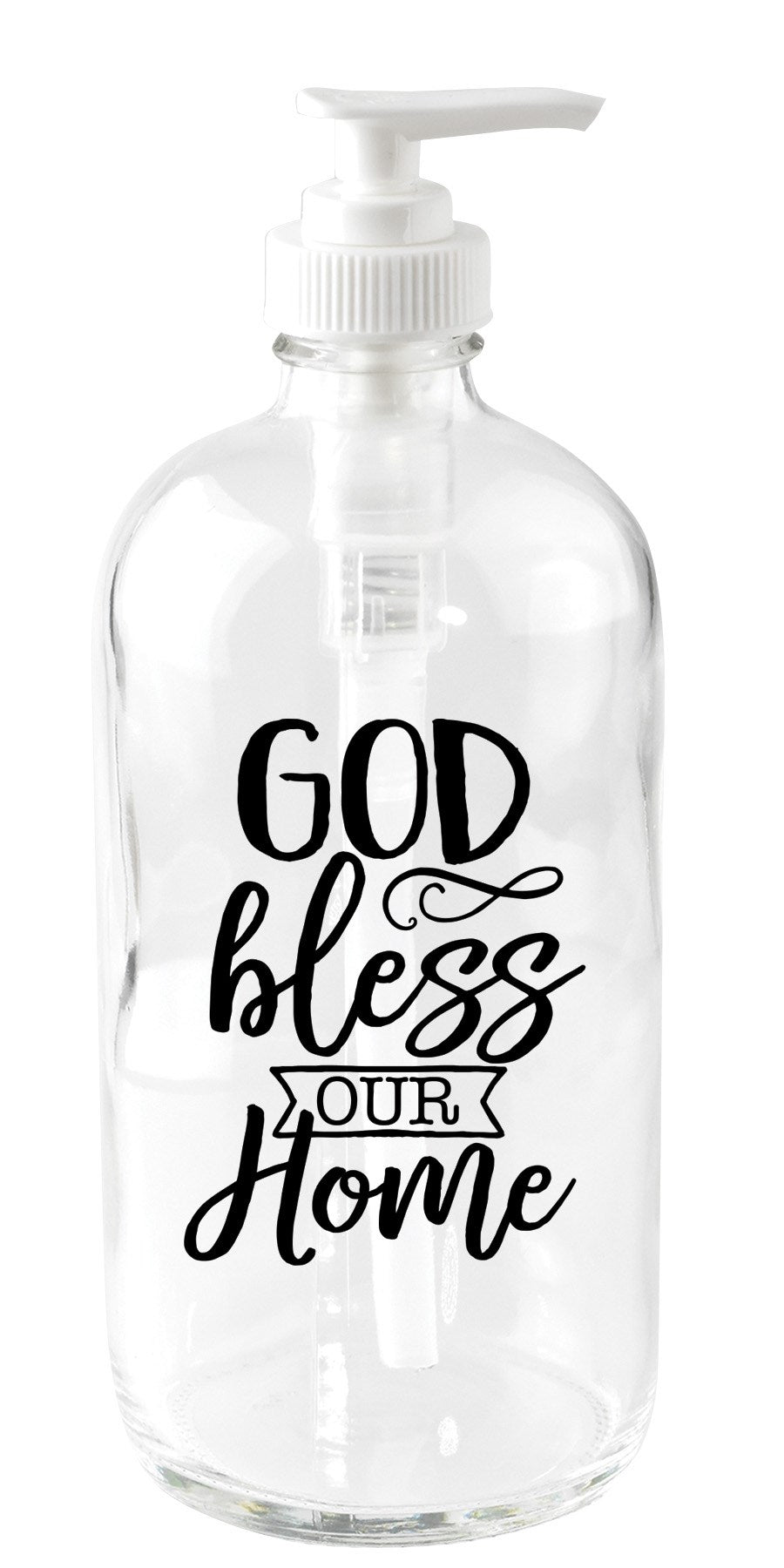 Soap Dispenser-God Bless Our Home (18 Oz)