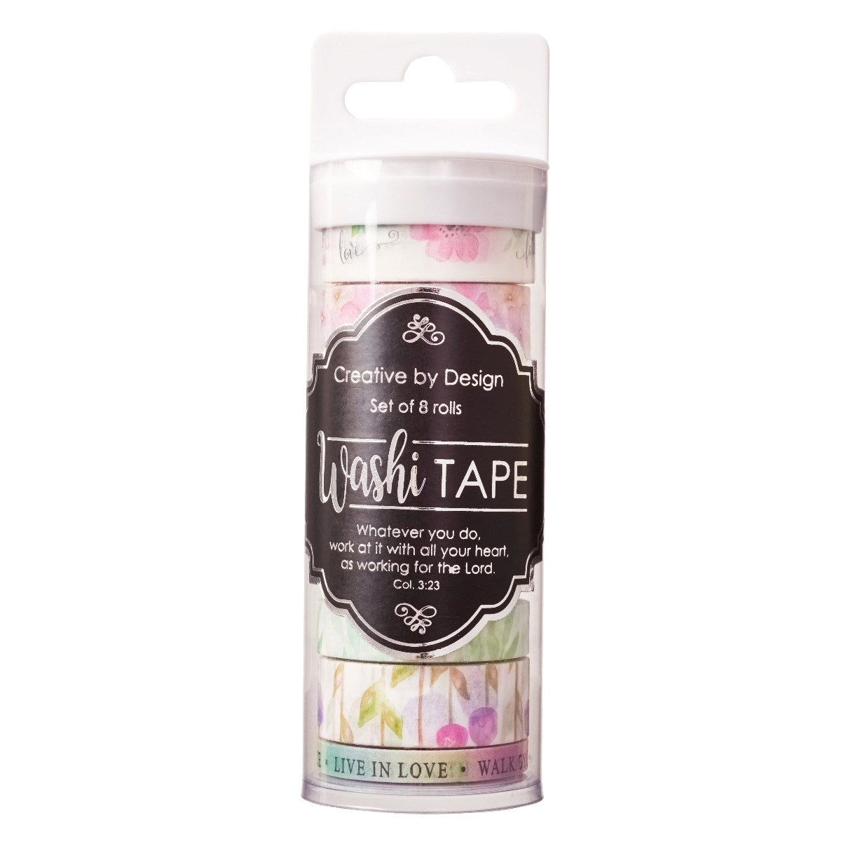 Washi Tape-Walk By Faith (Set Of 8 Rolls)