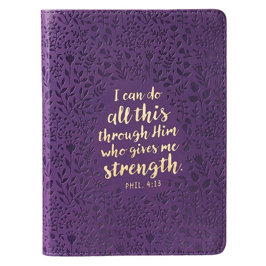 Journal-Positively Purple/I Can Do All This-Classic LuxLeather