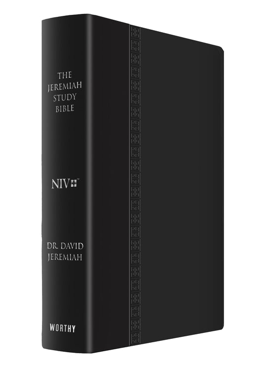 NIV The Jeremiah Study Bible/Large Print-Black Leatherluxe W/Burnished Edges
