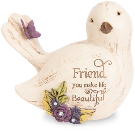 Figurine-Bird-Friend  You Make Life Beautiful (3.5")