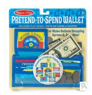 Pretend Play-Pretend To Spend Wallet (45 Pieces) (Ages 3+)