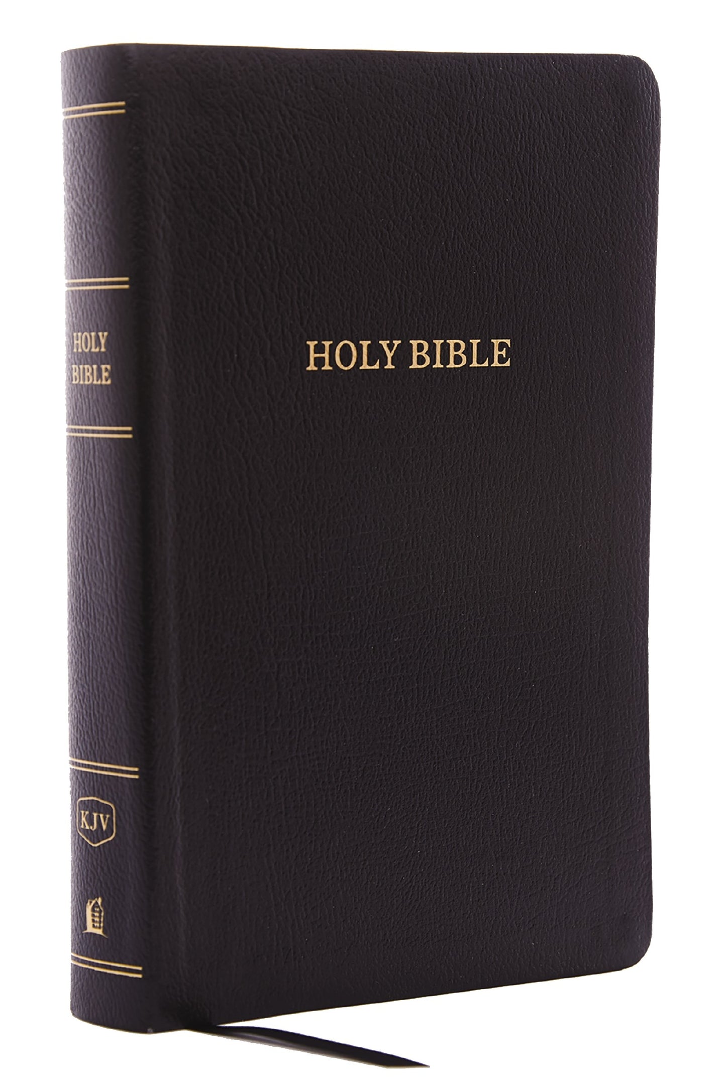 KJV Personal Size Giant Print Reference Bible (Comfort Print)-Black Bonded Leather