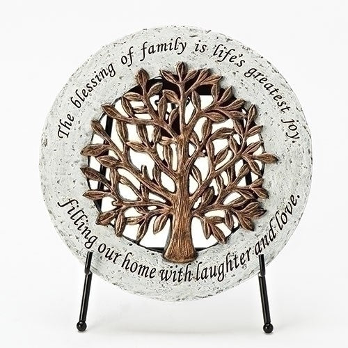 Garden Stone On Easel-Tree Of Life (6.5" H)