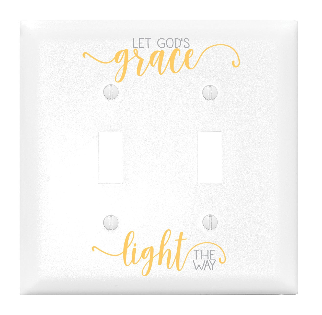Light Switch Cover-Double-Let God's Grace Light The Way