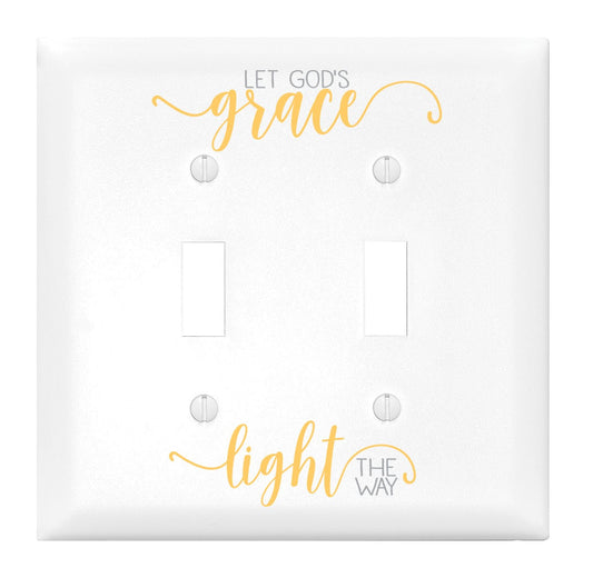 Light Switch Cover-Double-Let God's Grace Light The Way
