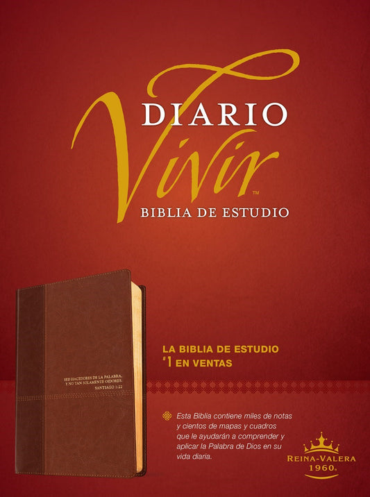 RVR 1960 Biblia de Estudio del Diario Vivir (Life Application Study Bible)-Brown/Tan LeatherLike