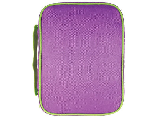 Bible Cover-Colorful-Purple/Lime Green-MED