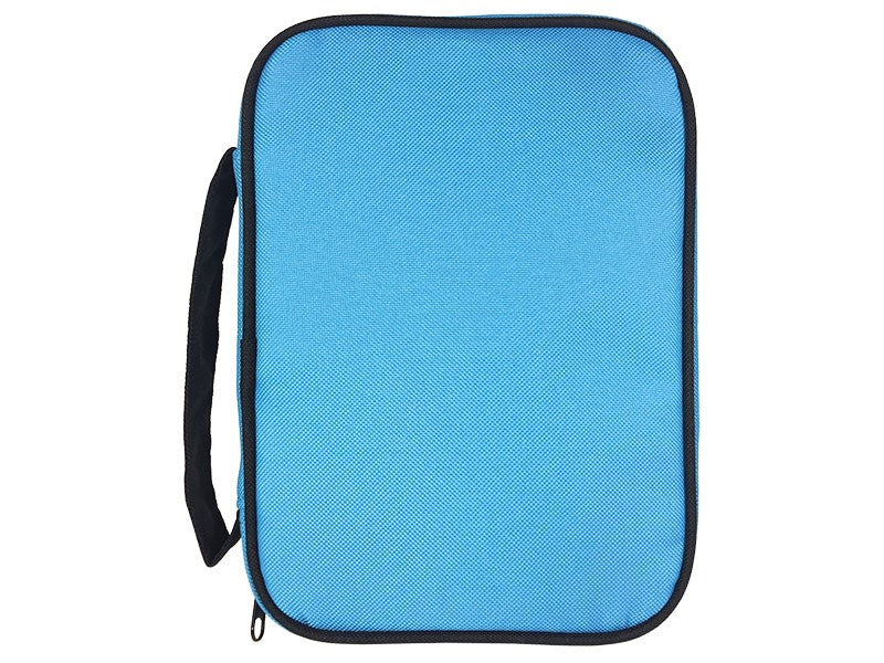Bible Cover-Colorful-Light Blue/Black-MED