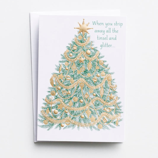 Card-Boxed-Christmas-Tree To Cross Five-Panel Card (Box Of 18) (2024)