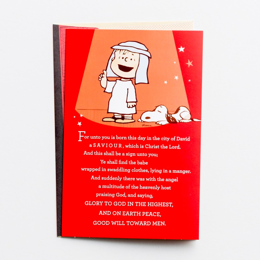 Card-Boxed-Christmas-For Unto You Is Born-Peanuts (Box Of 18) (2024)