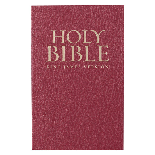 KJV Gift And Award Bible-Burgundy Softcover