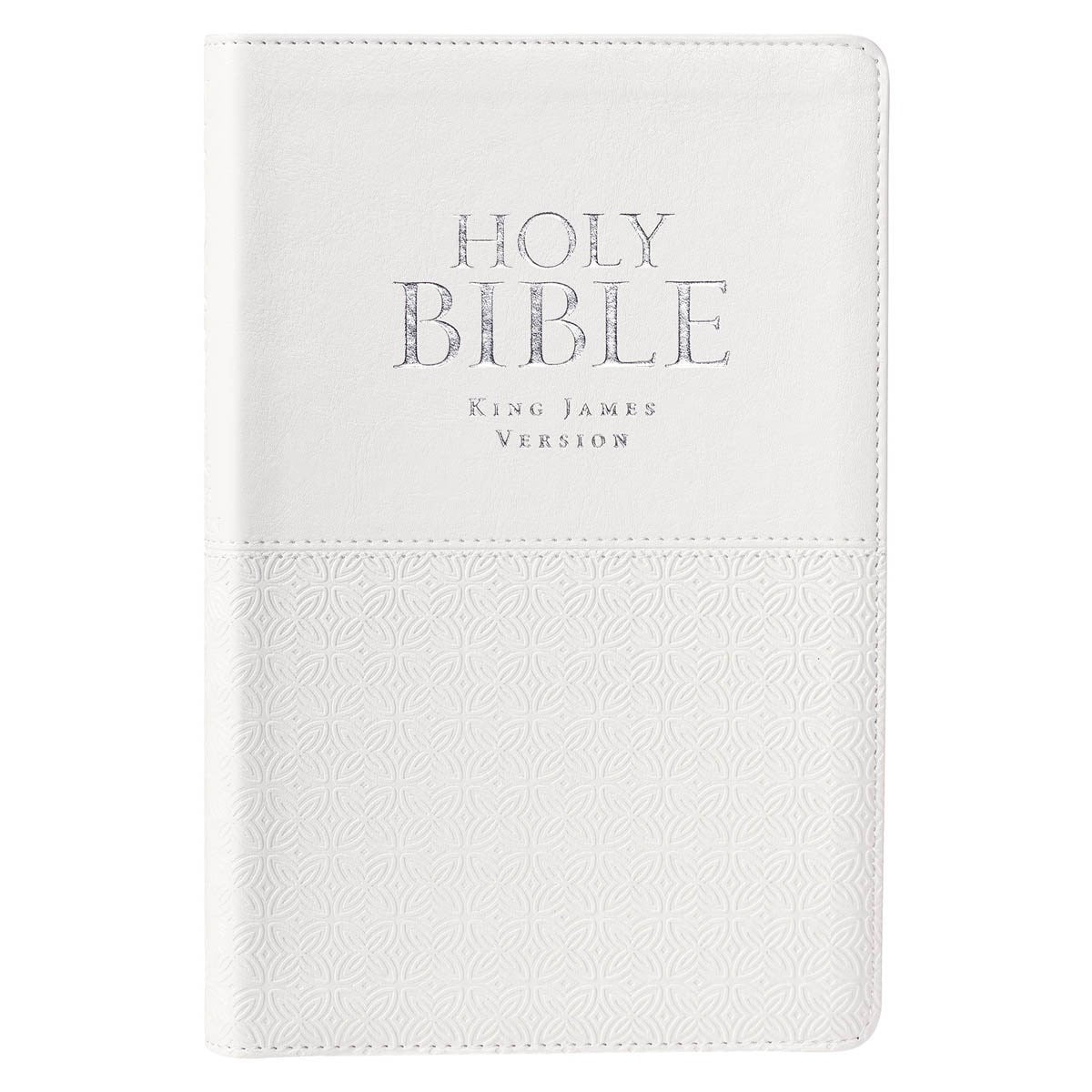 KJV Deluxe Gift Bible-White Faux Leather Indexed
