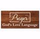 Wall Plaque-Prayer: God's Love Language (30-JAN-25=PUB O/S*)