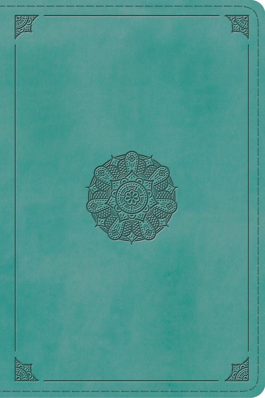 ESV Study Bible/Personal Size-Turquoise Emblem Design TruTone