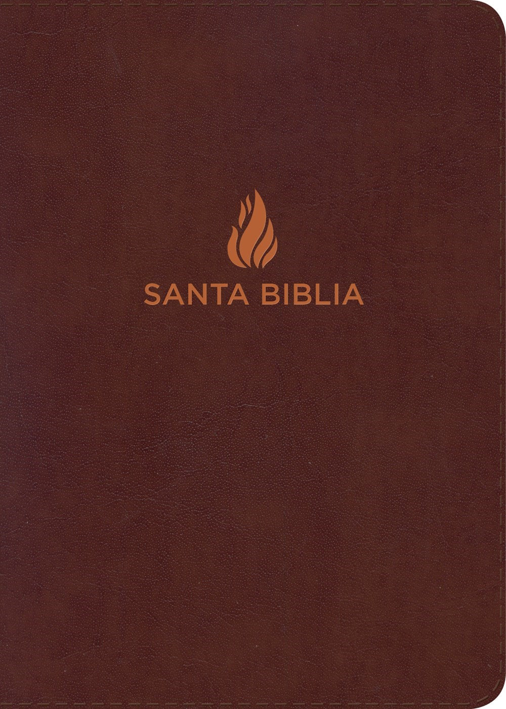 RVR 1960 Biblia Compacta Letra Grande (Large Print Compact Bible)-Brown Bonded Leather Indexed