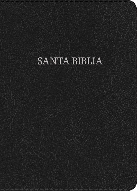 RVR 1960 Biblia Letra Grande Tamano Manual (Hand Size Giant Print)-Black Bonded Leather Indexed