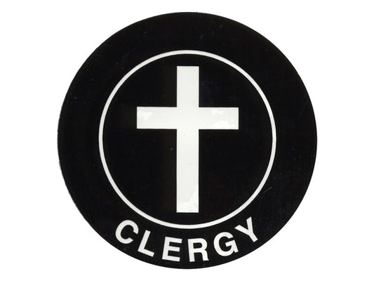 Decal-Clergy-Static Cling (Pack of 6)