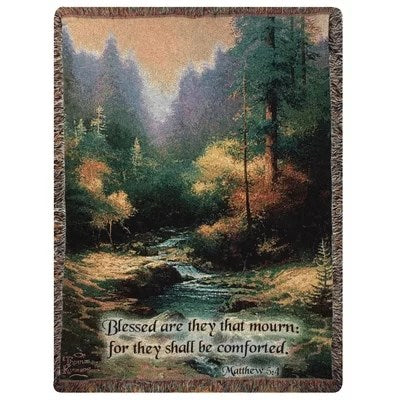 Throw-Creekside Trail/Blessed Are They That Mourn-Tapestry (50" x 60")