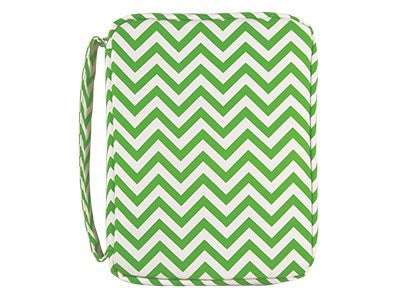 Bible Cover-Embroiderable Chevron-Kiwi-LRG