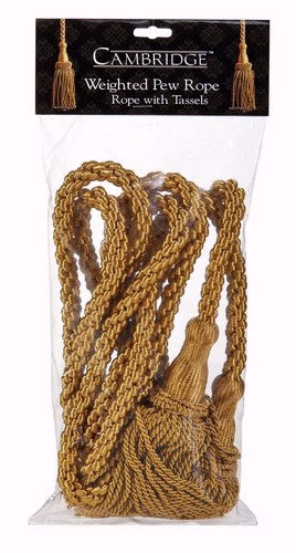 Weighted Pew Rope-4'-Gold