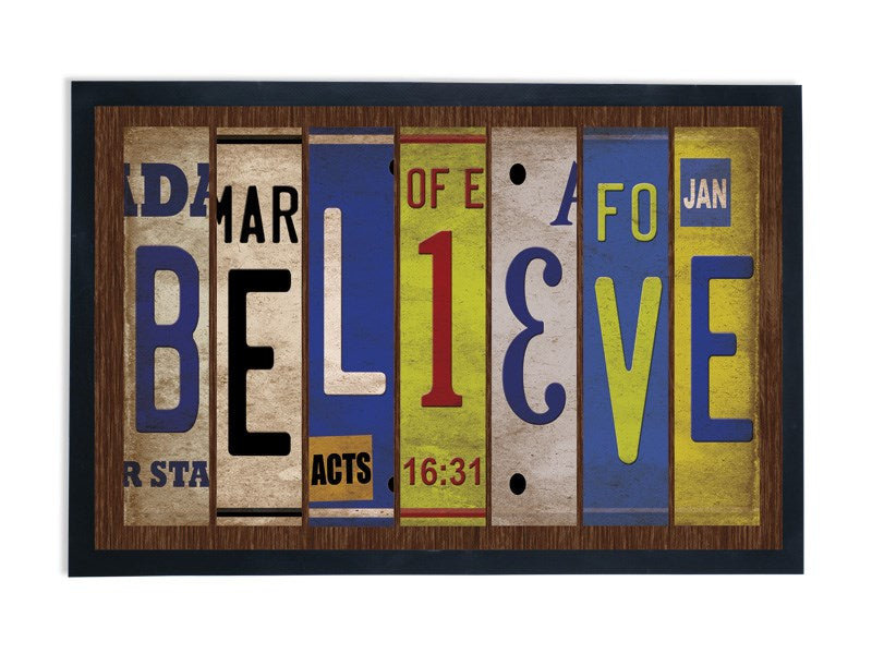 Doormat-Believe (28" x 18")