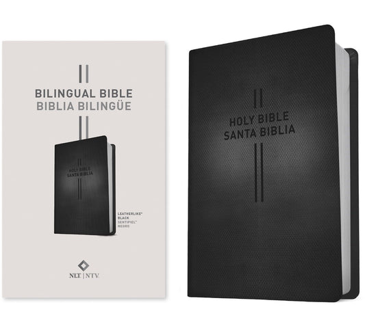 NLT/NTV Bilingual Bible (Biblia Bilingue)-Black LeatherLike