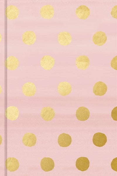 Journal-Pink With Gold Dots