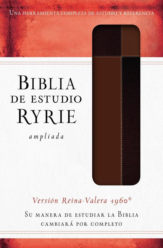 RVR 1960 Biblia de Estudio Ryrie Ampliada (Ryrie Study Bible  Expanded)-Brown DuoTone Indexed