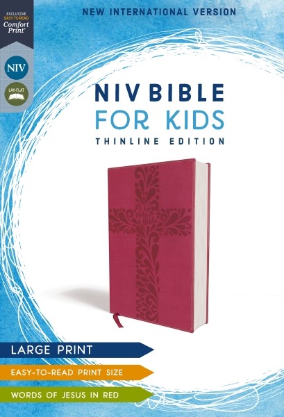 NIV Bible For Kids (Comfort Print)/Large Print-Pink Leathersoft