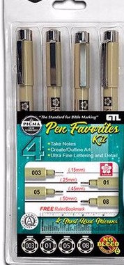 Pen-Pigma Micron Favorites Kit #4