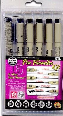Pen-Pigma Micron Favorites Kit #6