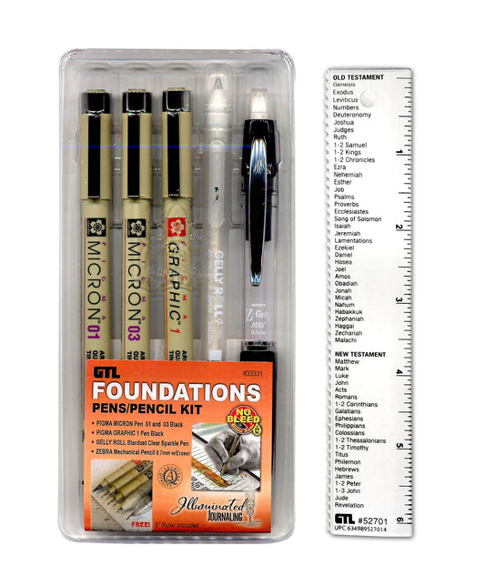 Foundations Bible Journaling Pens/Pencil Set