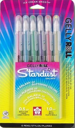 Pen-Gelly Roll Stardust-Galaxy (6 Pack)