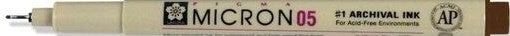 Pen-Pigma Micron (05) MED Point Bible Note Pen-Sepia