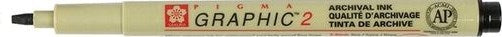 Pen-Pigma Graphic 2 Mm Chisel Tip-Black