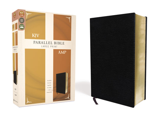 KJV/Amplified Parallel Bible/Large Print-Black Bonded Leather